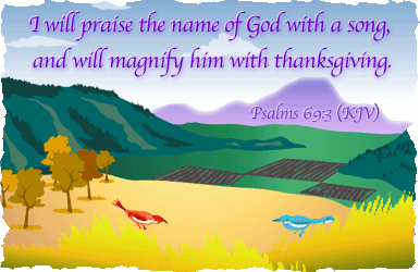 Psalms 69:3 (KJV), image: birds rejoice in nature's splendor